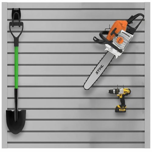 PVC Garage SlatWall 4 x 4 ft Grey