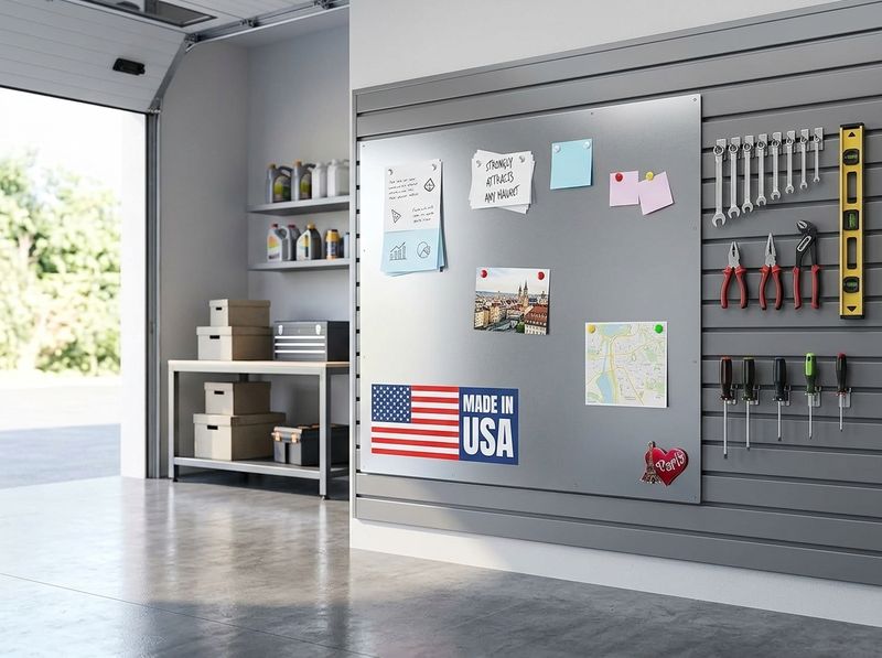 Magnetic Dry & Wet Erase Board 45.5 x 33.5 in installed